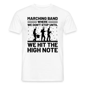 Marching Band Sayings Funny Marching Instruments - Men's T-Shirt - white - Front - AI Model Male 178 dark (178cm)