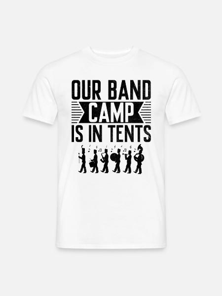 Blaskapelle Sprüche Lustige Marschinstrumente - Männer T-Shirt - Weiß