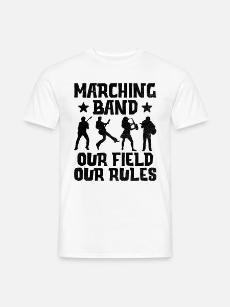 Blaskapelle Sprüche Lustige Marschinstrumente - Männer T-Shirt - Weiß