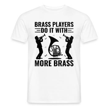Marching Band Sayings Funny Marching Instruments - Men's T-Shirt - white - Front - AI Model Male 178 dark (178cm)