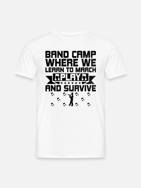 Blaskapelle Sprüche Lustige Marschinstrumente - Männer T-Shirt - Weiß