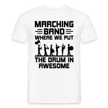 Marching Band Sprüche Lustige Marching Instrumente - Männer T-Shirt - Weiß - Vorne - AI Model Male 178 dark (178cm)