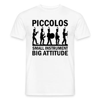 Marching Band Sayings Funny Marching Instruments - Men's T-Shirt - white - Front - AI Model Male 178 dark (178cm)