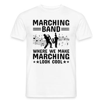 Blaskapelle Sprüche Lustige Marschinstrumente - Männer T-Shirt - Weiß - Vorne - AI Model Male 178 dark (178cm)
