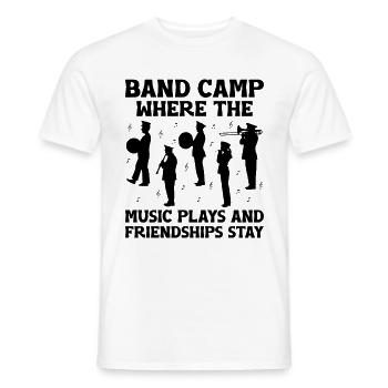 Marching Band Sayings Funny Marching Instruments - Men's T-Shirt - white - Front - AI Model Male 178 dark (178cm)