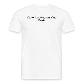 Randonnée - Faites une randonnée, partez sur les sentiers - T-shirt homme - blanc - Devant - AI Model Male 178 dark (178cm)