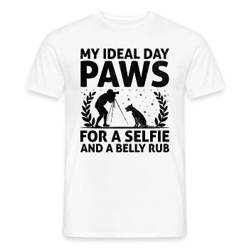 Dog Lover Photography Loves Dog Photographer Dogs - Men's T-Shirt - white - Front - AI Model Male 178 dark (178cm)