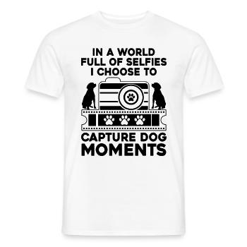 Dog Lover Photography Loves Dog Photographer Dogs - Men's T-Shirt - white - Front - AI Model Male 178 dark (178cm)