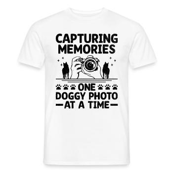 Dog Lover Photography Loves Dog Photographer Dogs - Men's T-Shirt - white - Front - AI Model Male 178 dark (178cm)