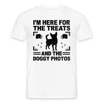 Dog Lover Photography Loves Dog Photographer Dogs - Men's T-Shirt - white - Front - AI Model Male 178 dark (178cm)