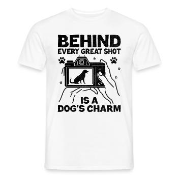Dog Lover Photography Loves Dog Photographer Dogs - Men's T-Shirt - white - Front - AI Model Male 178 dark (178cm)