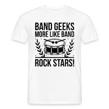 Drum Corps Marching Band Drum Corp Music Percussio - Men's T-Shirt - white - Front - AI Model Male 178 dark (178cm)