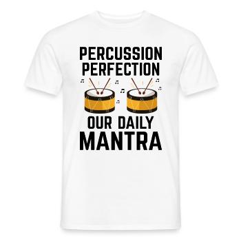Drum Corps Marching Band Drum Corp Music Percussio - Men's T-Shirt - white - Front - AI Model Male 178 dark (178cm)