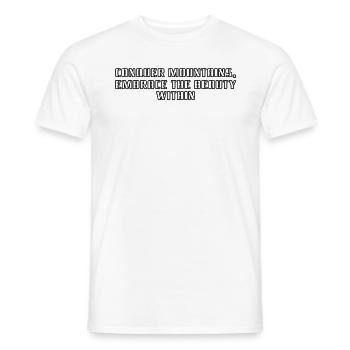 Wandern - Conquer mountains, embrace the beauty - Männer T-Shirt - Weiß - Vorne - AI Model Male 178 dark (178cm)