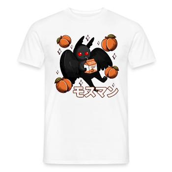 Mothman Peach Juice - Men's T-Shirt - white - Front - AI Model Male 178 dark (178cm)