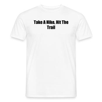 Randonnée - Faites une randonnée, partez sur les sentiers - T-shirt homme - blanc - Devant - AI Model Male 178 dark (178cm)