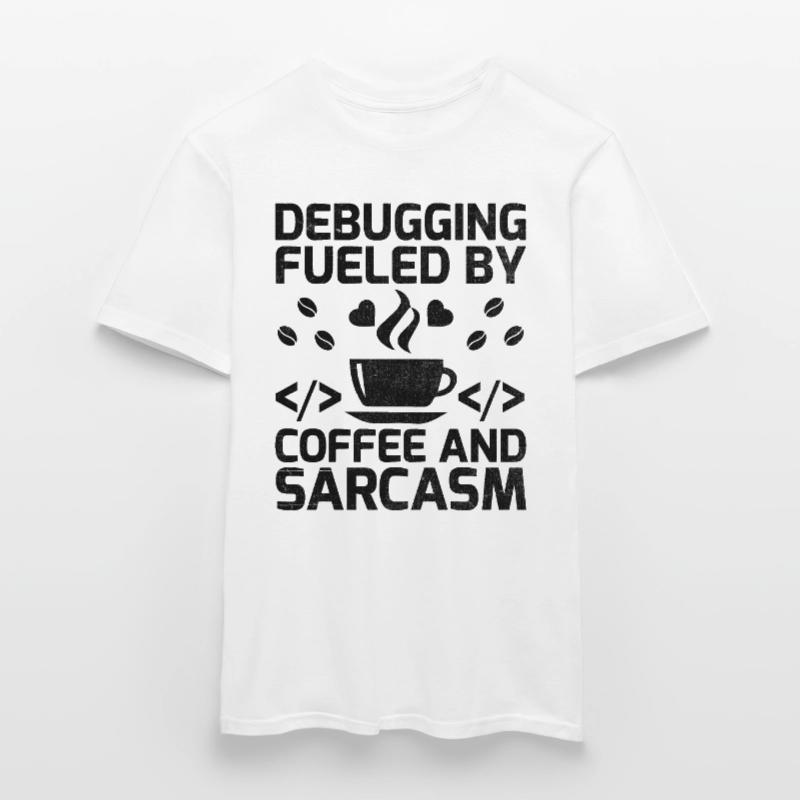 Kaffee-Codierung Programmierer Programmierer Entwickler Nerd Coff Männer T-Shirt
