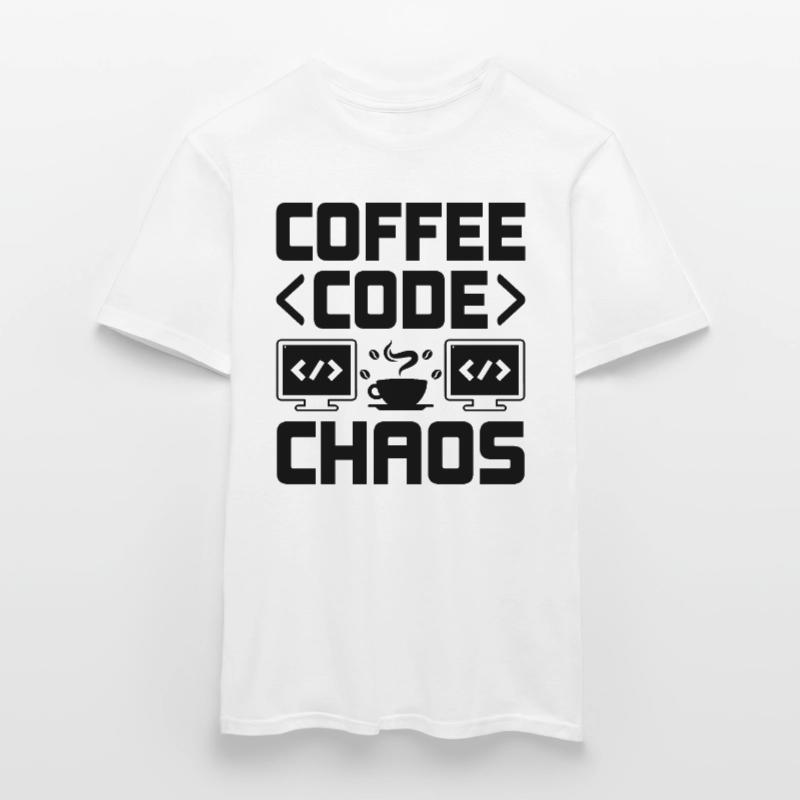 Kaffee-Codierung Programmierer Programmierer Entwickler Nerd Coff Männer T-Shirt