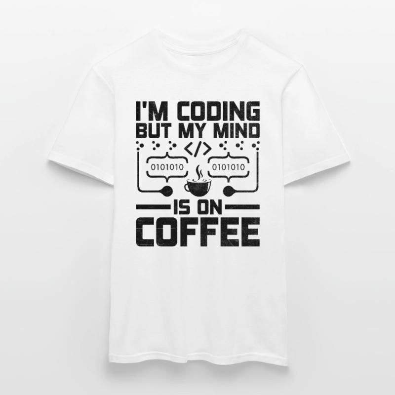 Kaffee-Codierung Programmierer Programmierer Entwickler Nerd Coff Männer T-Shirt
