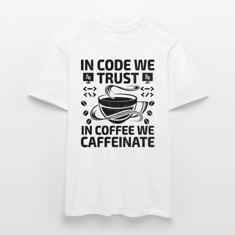 Kaffee-Codierung Programmierer Programmierer Entwickler Nerd Coff Männer T-Shirt