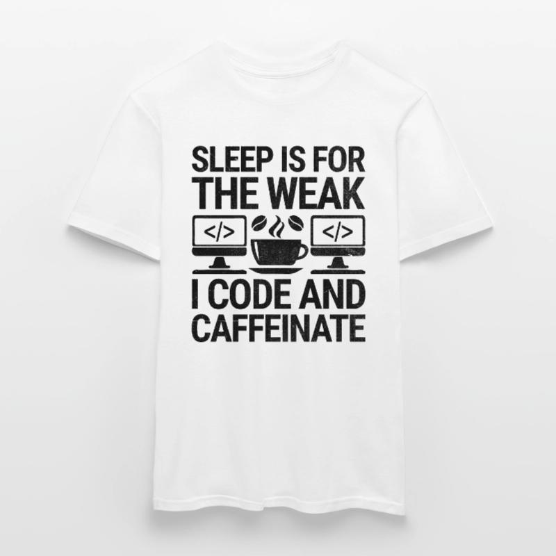 Kaffee-Codierung Programmierer Programmierer Entwickler Nerd Coff Männer T-Shirt