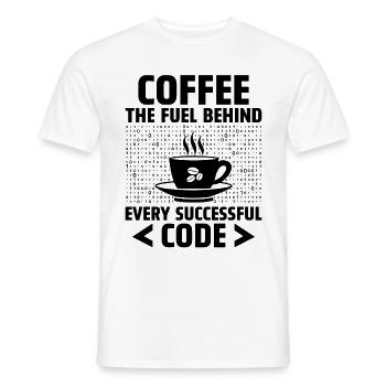 Kaffee-Codierung Programmierer Programmierer Entwickler Nerd Coff - Männer T-Shirt - Weiß - Vorne - AI Model Male 178 dark (178cm)