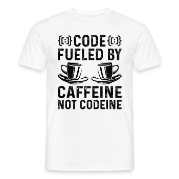 Kaffee-Codierung Programmierer Programmierer Entwickler Nerd Coff - Männer T-Shirt - Weiß - Vorne - AI Model Male 178 dark (178cm)