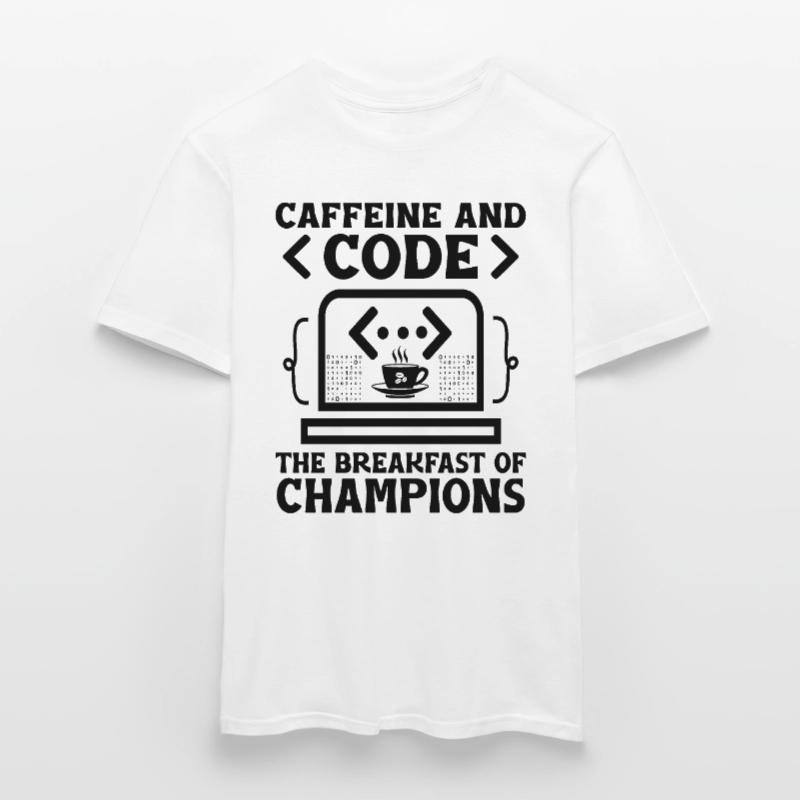 Kaffee-Codierung Programmierer Programmierer Entwickler Nerd Coff Männer T-Shirt