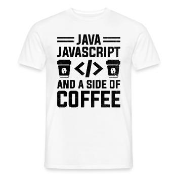 Café Codage Programmeur Codeur Développeur Nerd Coff - T-shirt homme - blanc - Devant - AI Model Male 178 dark (178cm)