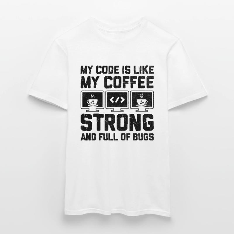 Kaffee-Codierung Programmierer Programmierer Entwickler Nerd Coff Männer T-Shirt