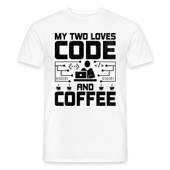 Kaffee-Codierung Programmierer Programmierer Entwickler Nerd Coff - Männer T-Shirt - Weiß - Vorne - AI Model Male 178 dark (178cm)