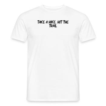 Randonnée - Faites une randonnée, partez sur les sentiers - T-shirt homme - blanc - Devant - AI Model Male 178 dark (178cm)