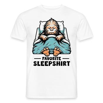 Bigfoot Favorite Sleepshirt - Männer T-Shirt - Weiß - Vorne - AI Model Male 178 dark (178cm)