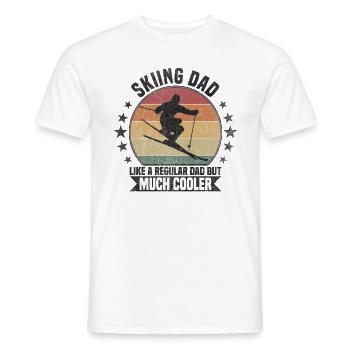Papa skieur Ski - T-shirt homme - blanc - Devant - AI Model Male 178 dark (178cm)