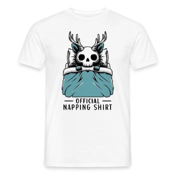 Wendigo Official Napping Shirt - Men's T-Shirt - white - Front - AI Model Male 178 dark (178cm)