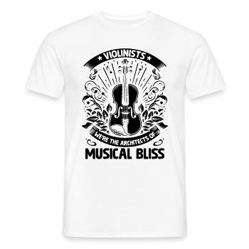 Geiger Wir sind die Architekten von Musical Bliss V - Männer T-Shirt - Weiß - Vorne - AI Model Male 178 dark (178cm)