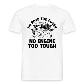 Mécanicien agricole Drôle de tracteur Mécanique Ferme - T-shirt homme - blanc - Devant - AI Model Male 178 dark (178cm)