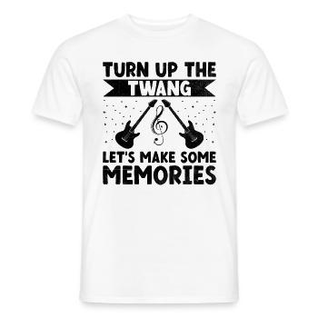 Comté Musique Vintage Amateur de musique Western Country C - T-shirt homme - blanc - Devant - AI Model Male 178 dark (178cm)