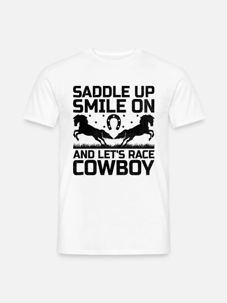 Vollblut Pferderennen Reiten Reitpferde - Männer T-Shirt - Weiß