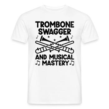 Posaunist Posaunist Marching Band Posaune - Männer T-Shirt - Weiß - Vorne - AI Model Male 178 dark (178cm)