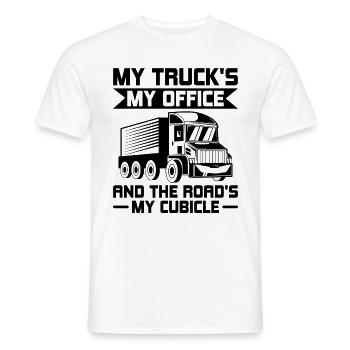 Trucker Fahren Papa Trucker Vater LKW-Fahrer - Männer T-Shirt - Weiß - Vorne - AI Model Male 178 dark (178cm)