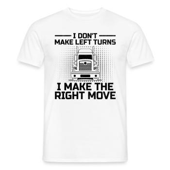 Camionneur Conduisant Papa Camionneur Père Chauffeur De Camion - T-shirt homme - blanc - Devant - AI Model Male 178 dark (178cm)
