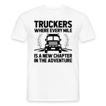 Trucker Fahren Papa Trucker Vater LKW-Fahrer - Männer T-Shirt - Weiß - Vorne - AI Model Male 178 dark (178cm)