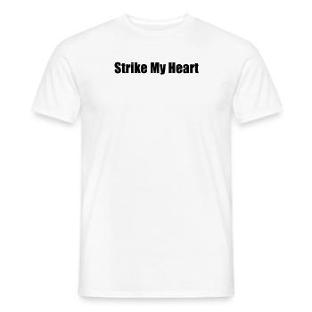 Bowling - Frappe mon cœur - T-shirt homme - blanc - Devant - AI Model Male 178 dark (178cm)