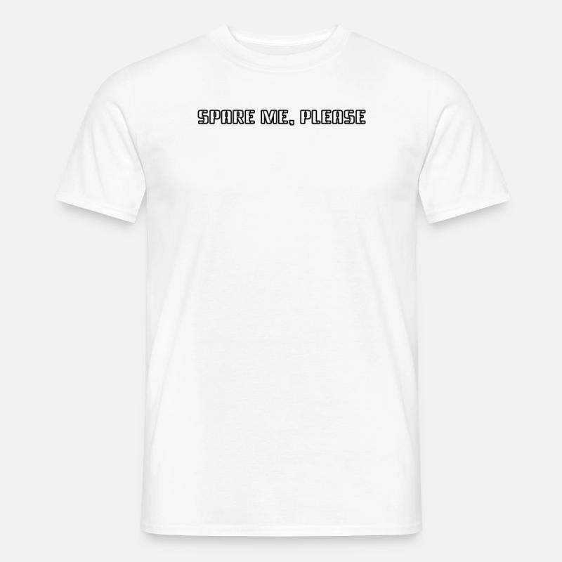Bowling - Spare me, please - Männer T-Shirt - Weiß
