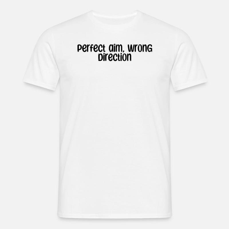 Bowling - Perfekt sigte, forkert retning - T-shirt til herrer - hvid