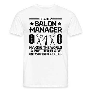 Gestionnaire de SPA Emploi Bien-être Drôle Gestion de SPA Sayi - T-shirt homme - blanc - Devant - AI Model Male 178 dark (178cm)