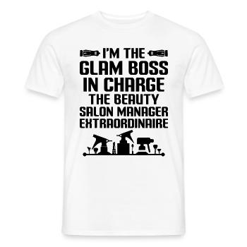 Gestionnaire de SPA Emploi Bien-être Drôle Gestion de SPA Sayi - T-shirt homme - blanc - Devant - AI Model Male 178 dark (178cm)