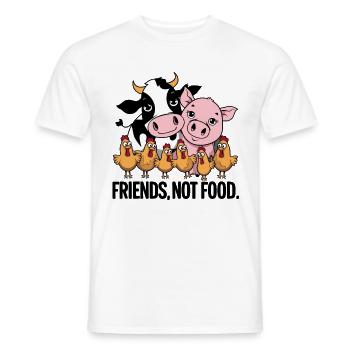 Not Food Animals Kein Fleisch - Männer T-Shirt - Weiß - Vorne - AI Model Male 178 dark (178cm)