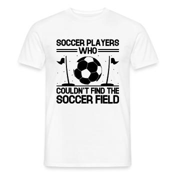 Footgolf Player Foot Golf Playing Footgolfers Foot - Men's T-Shirt - white - Front - AI Model Male 178 dark (178cm)